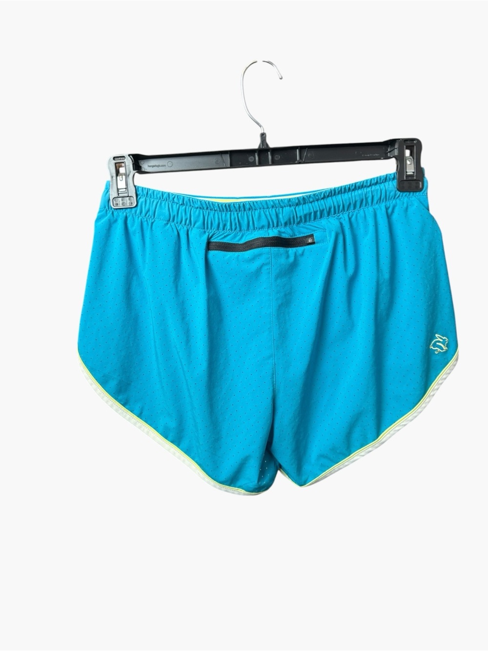Rabbit Running Blue Athletic Shorts with Yellow Trim • Size Medium • EUC - Picture 2 of 7